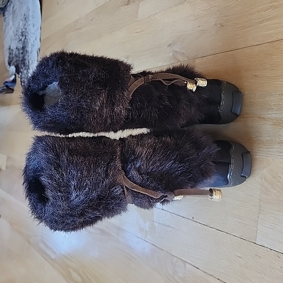 Oscar de la Renta Fur Sport Apres Ski Boots Women's Size 37 - Picture 11 of 12